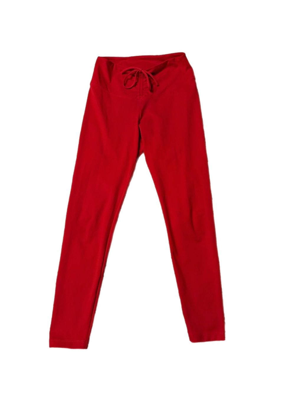 Victoria's Secret PINK Active Adjustable Ruched Drawstring Leggings Red Pepper